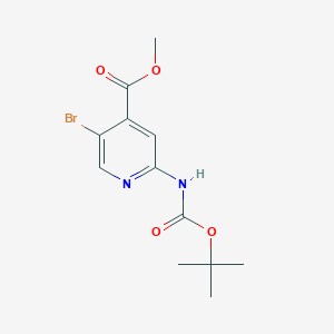 Methyl 5-bromo-2-((tert-butoxycarbonyl)amino)isonicotinate