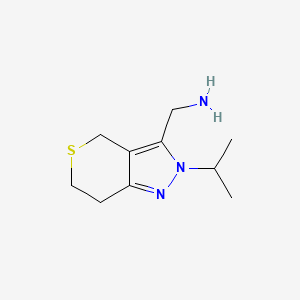 (2-Isopropyl-2,4,6,7-tetrahydrothiopyrano[4,3-c]pyrazol-3-yl)methanamine