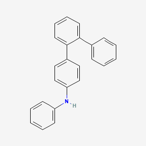 molecular formula C24H19N B13347450 N-phenyl-4-(2-phenylphenyl)aniline 