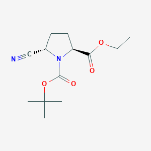 1-(tert-Butyl) 2-ethyl (2S,5S)-5-cyanopyrrolidine-1,2-dicarboxylate