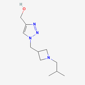 (1-((1-isobutylazetidin-3-yl)methyl)-1H-1,2,3-triazol-4-yl)methanol