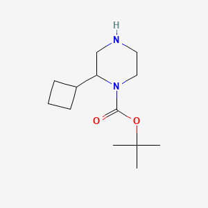 molecular formula C13H24N2O2 B13347459 Tert-butyl 2-cyclobutylpiperazine-1-carboxylate 