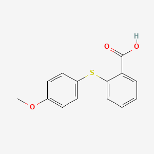 molecular formula C14H12O3S B1334746 2-(4-Methoxyphenyl)sulfanylbenzoic acid CAS No. 19862-91-0