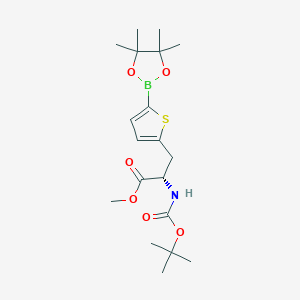 Methyl N-(tert-butoxycarbonyl)-3-[5-(4,4,5,5-tetramethyl-1,3,2-dioxaborolan-2-yl)thiophen-2-yl]-L-alaninate