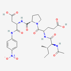 molecular formula C28H38N6O11 B1334752 Ac-Ile-Glu-Pro-Asp-PNA CAS No. 216757-29-8