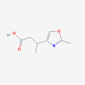 molecular formula C8H11NO3 B13347566 3-(2-Methyloxazol-4-yl)butanoic acid 