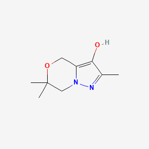 2,6,6-Trimethyl-6,7-dihydro-4H-pyrazolo[5,1-c][1,4]oxazin-3-ol