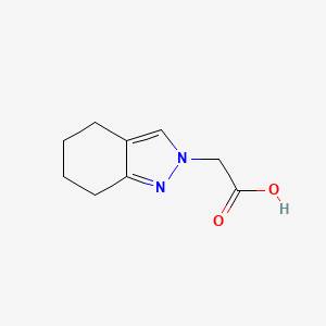 molecular formula C9H12N2O2 B13347610 2-(4,5,6,7-tetrahydro-2H-indazol-2-yl)acetic acid 