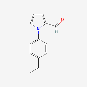 molecular formula C13H13NO B1334763 1-(4-ethylphenyl)-1H-pyrrole-2-carbaldehyde CAS No. 86454-36-6