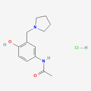 N-(4-Hydroxy-3-(pyrrolidin-1-ylmethyl)phenyl)acetamide hydrochloride