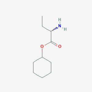 molecular formula C10H19NO2 B13347641 (S)-Cyclohexyl 2-aminobutanoate 