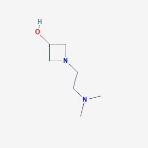 molecular formula C7H16N2O B13347646 1-(2-(Dimethylamino)ethyl)azetidin-3-ol 