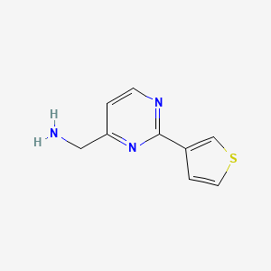 (2-(Thiophen-3-yl)pyrimidin-4-yl)methanamine