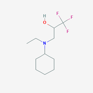 3-(Cyclohexyl(ethyl)amino)-1,1,1-trifluoropropan-2-ol