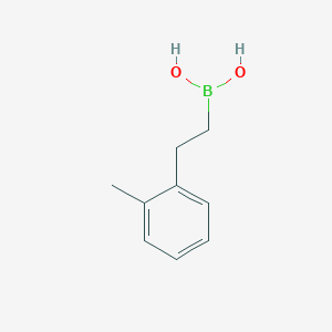 molecular formula C9H13BO2 B13347677 2-(2-methylphenyl)ethylboronic Acid CAS No. 64604-94-0