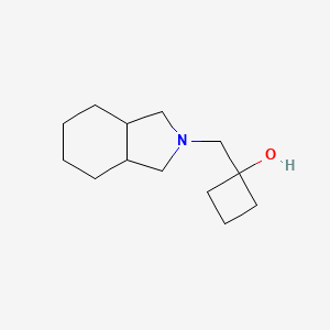 molecular formula C13H23NO B13347681 1-((Octahydro-2H-isoindol-2-yl)methyl)cyclobutan-1-ol 