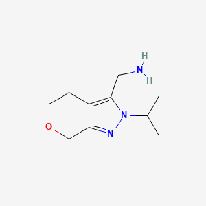 (2-Isopropyl-2,4,5,7-tetrahydropyrano[3,4-c]pyrazol-3-yl)methanamine