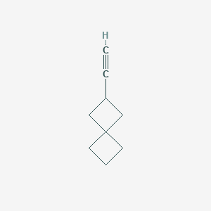 molecular formula C9H12 B13347736 2-Ethynylspiro[3.3]heptane 