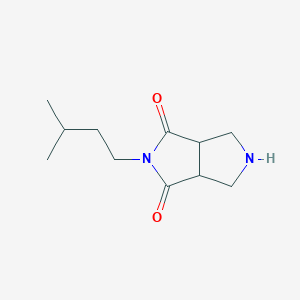 molecular formula C11H18N2O2 B13347741 2-isopentyltetrahydropyrrolo[3,4-c]pyrrole-1,3(2H,3aH)-dione 