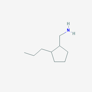 molecular formula C9H19N B13347765 (2-Propylcyclopentyl)methanamine 