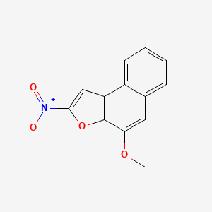 molecular formula C13H9NO4 B13347771 Naphtho(2,1-b)furan, 4-methoxy-2-nitro- CAS No. 75965-72-9