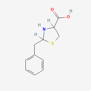 molecular formula C11H13NO2S B1334778 2-苄基-1,3-噻唑烷-4-羧酸 CAS No. 50739-30-5