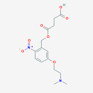 4-((5-(2-(Dimethylamino)ethoxy)-2-nitrobenzyl)oxy)-4-oxobutanoic acid