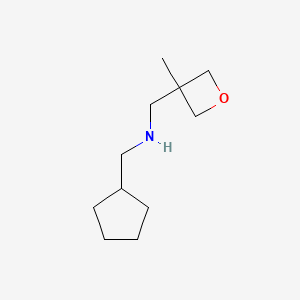 molecular formula C11H21NO B13347801 1-Cyclopentyl-N-((3-methyloxetan-3-yl)methyl)methanamine 