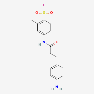 4-(3-(4-Aminophenyl)propanamido)-2-methylbenzene-1-sulfonyl fluoride