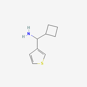 molecular formula C9H13NS B13347833 Cyclobutyl(thiophen-3-yl)methanamine 