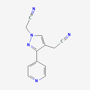 2,2'-(3-(pyridin-4-yl)-1H-pyrazole-1,4-diyl)diacetonitrile