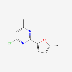 4-Chloro-6-methyl-2-(5-methylfuran-2-yl)pyrimidine