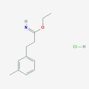 Ethyl 3-(m-tolyl)propanimidate hydrochloride