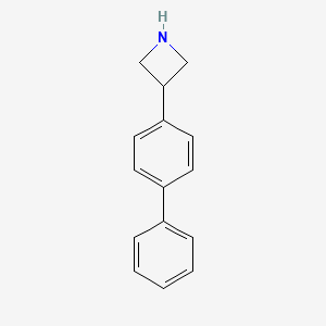 molecular formula C15H15N B13347879 3-([1,1'-Biphenyl]-4-yl)azetidine 