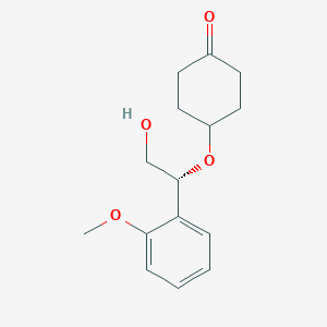 (R)-4-(2-Hydroxy-1-(2-methoxyphenyl)ethoxy)cyclohexan-1-one