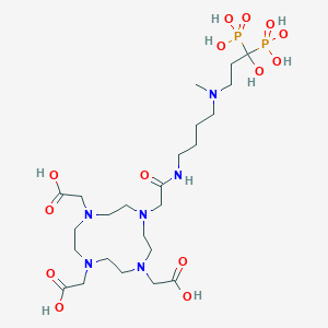 2,2',2''-(10-(2-((4-((3-Hydroxy-3,3-diphosphonopropyl)(methyl)amino)butyl)amino)-2-oxoethyl)-1,4,7,10-tetraazacyclododecane-1,4,7-triyl)triacetic acid