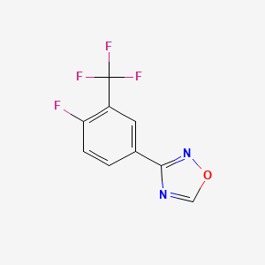 3-(4-Fluoro-3-(trifluoromethyl)phenyl)-1,2,4-oxadiazole