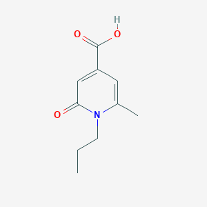 molecular formula C10H13NO3 B13347991 6-Methyl-2-oxo-1-propyl-1,2-dihydropyridine-4-carboxylic acid 