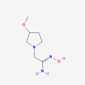 molecular formula C7H15N3O2 B13347994 N-Hydroxy-2-(3-methoxypyrrolidin-1-yl)acetimidamide 