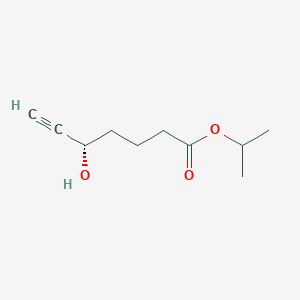 molecular formula C10H16O3 B13348001 Isopropyl (S)-5-hydroxyhept-6-ynoate 