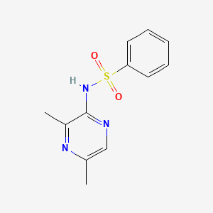 molecular formula C12H13N3O2S B13348024 N-(3,5-dimethylpyrazin-2-yl)benzenesulfonamide 