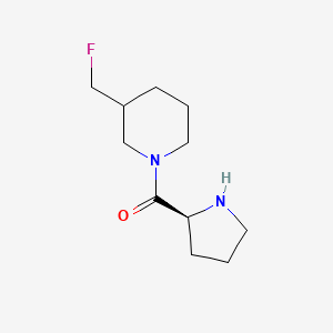 molecular formula C11H19FN2O B13348045 1-(L-Prolyl)-3-(fluoromethyl)piperidine 