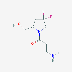 3-Amino-1-(4,4-difluoro-2-(hydroxymethyl)pyrrolidin-1-yl)propan-1-one