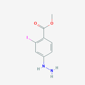 molecular formula C8H9IN2O2 B13348085 Methyl 4-hydrazinyl-2-iodobenzoate 