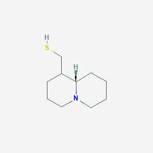 molecular formula C10H19NS B13348087 (S)-(Octahydro-2H-quinolizin-1-yl)methanethiol 