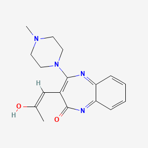 4-(4-Methylpiperazin-1-yl)-3-(2-oxopropylidene)-1H-benzo[b][1,4]diazepin-2(3H)-one