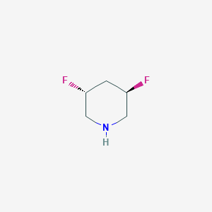 molecular formula C5H9F2N B13348124 Rel-(3R,5R)-3,5-difluoropiperidine 