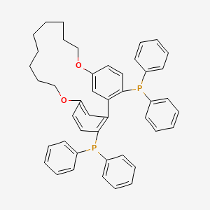 molecular formula C45H44O2P2 B13348175 (S)-16,26-Bis(diphenylphosphaneyl)-3,13-dioxa-1,2(1,3)-dibenzenacyclotridecaphane 