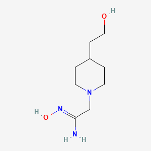 (Z)-N'-hydroxy-2-(4-(2-hydroxyethyl)piperidin-1-yl)acetimidamide