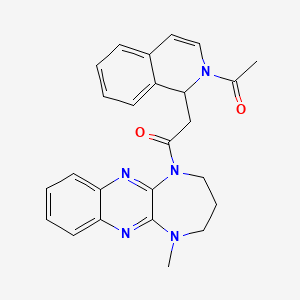 2-(2-Acetyl-1,2-dihydroisoquinolin-1-yl)-1-(5-methyl-2,3,4,5-tetrahydro-1H-[1,4]diazepino[2,3-b]quinoxalin-1-yl)ethanone